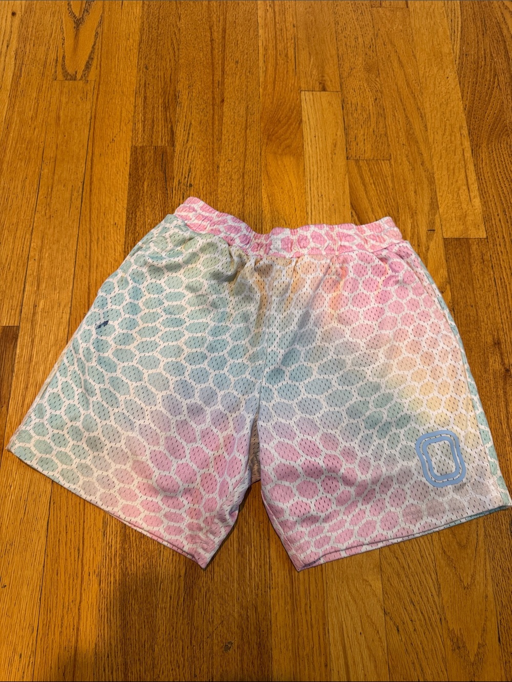 Overtime Kids Pastel Tie-Dye Mesh Athletic Shorts Size Youth XL